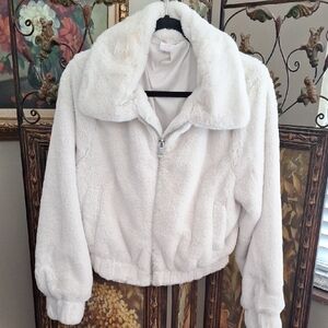 No Boundaries Cream Teddy Jacket